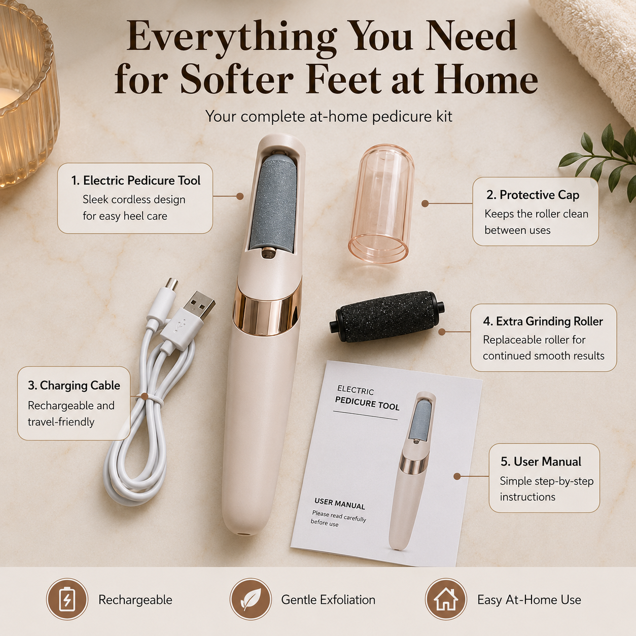 PediLux - Electric Foot Callus Remover