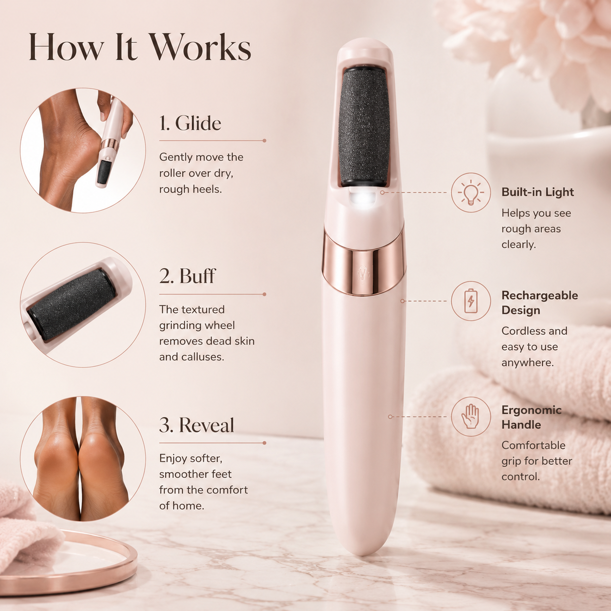 PediLux - Electric Foot Callus Remover